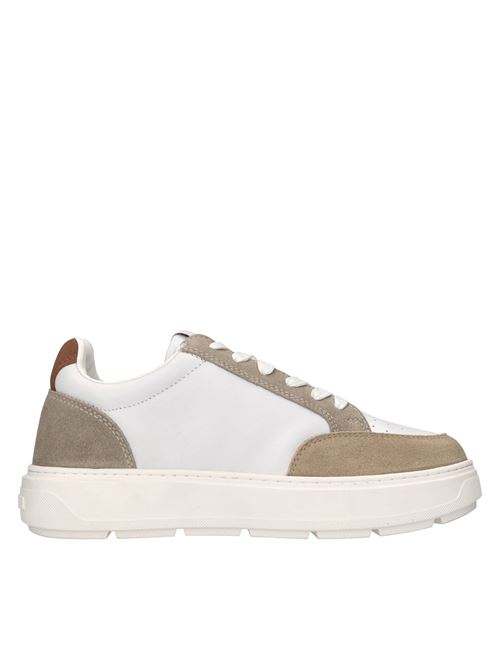 Sneakers in pelle e camoscio LOVE MOSCHINO | JA15154G1MIAA10ABIANCO-MARRONE